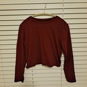 Long sleeve crop top